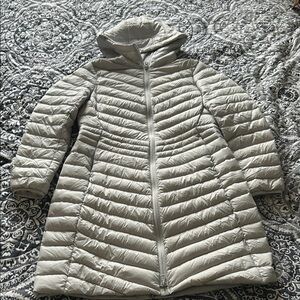 Lands end light weight down puffer coat